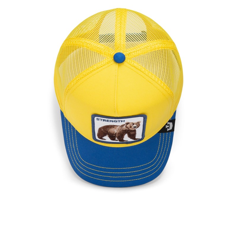 Goorin Bros. Trucker Cap The Strong Bear Gold Yellow Blue