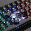 dagaladoo Black Clear keycaps,Japanese keycaps,PC Material,Transparent Keyboard caps,OSA Profile Keycaps