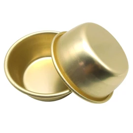 Paquete de 2 cuencos de vino tradicionales coreanos (sin asa), tazón de vino coreano, plato de sopa de senderismo, fiestas de barbacoa, camping y todas las ocasiones, aluminio, amarillo (4.7 pulgadas)