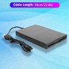 Portable 3.5-Inch USB Floppy Drive Card Reader Ultra-Slim External Floppy