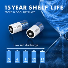 CR123A Premium Lithium Batteries 4 Pack – Photo Lithium Battery – 3 Volt 123 Battery Lithium 15 Years Shelf Life – for Camera, Security and Medical Equipment