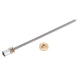 DC Gear Motor T5 x 160 mm N20 GearBox Thread Reduction Motor with Long Output Shaft Large Gear Torque for Electronic Locks (DC6V 200RPM)