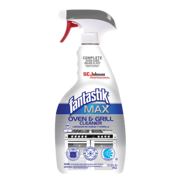 Fantastik Max Oven & Grill Cleaner Spray, Cleans Inside and Out, 32 Fl Oz
