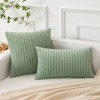 Kevin Textile Spring Oblong Throw Pillow Striped Corduroy Rectangle Pillow