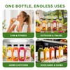 12oz Plastic Juice Bottles with Caps (24 Pack) – Reusable