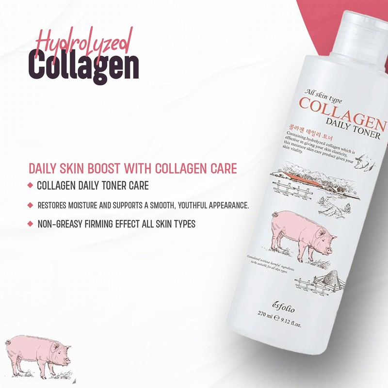 Esfolio Collagen Daily Toner – Hydrating & Firming Facial Toner