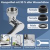VewePata 360° Rotating Tap Attachment with Water-Saving Function and 2