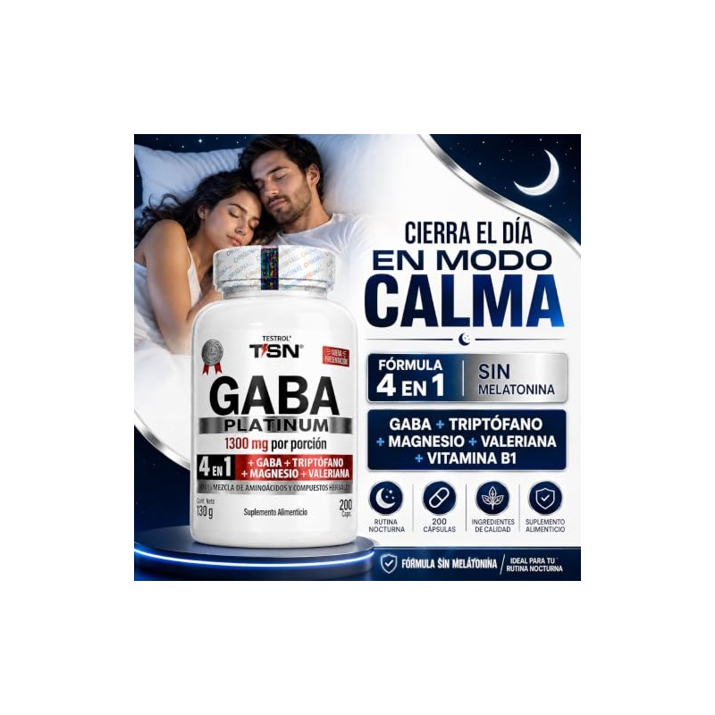 Gaba Platinum | Fórmula 4 En 1 | Gaba 750