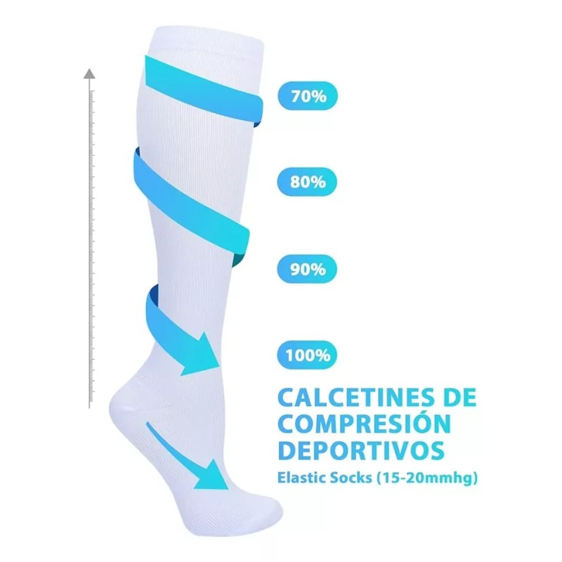 to Calcetines De Compresión Mujer Y Hombre Para Deportivas 6par