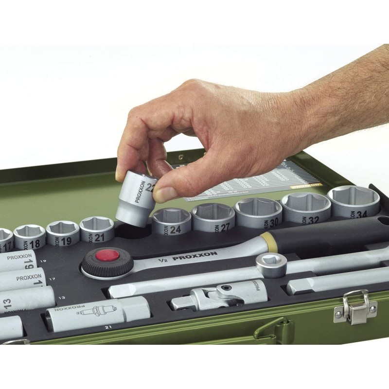Proxxon (23080 36 Piece Socket Set with 1/4 inch Square