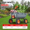 MERXENG Poly Garden Dump Cart, 800 Lbs Heavy-Duty Lawn Utility
