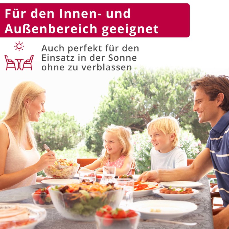 Harmony Tablecloth with Hemmed Edge Light Grey Square 130 x