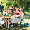SHAREWIN 60 Quart Rolling Ice Chest, Portable Patio Party Drink