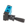 QANYEGN Two Way Manual Lever Valve, Pneumatic Control Switch, Manual