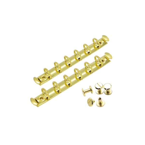 NatSumeBasics 2 A7 Gold Binder Rings Metallic A7 Binder 6