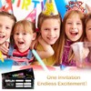 Games Retro Brun Birthday Party Invitation Set, 20 Double Sided