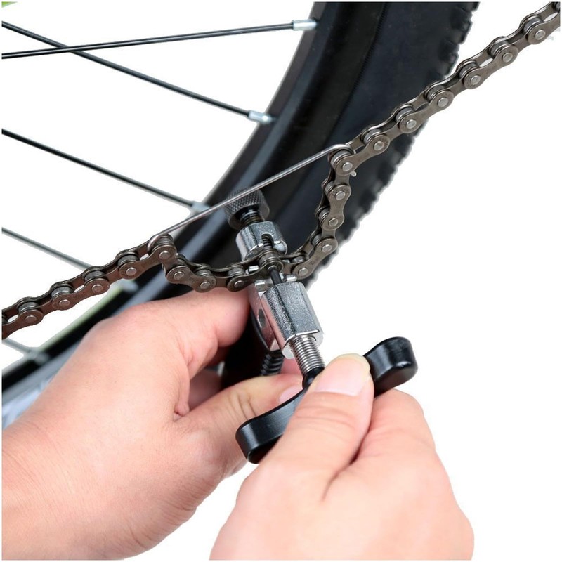 XIAQICA Chain Riveter Bicycle Chain Tool with Bicycle Cleaning Brush