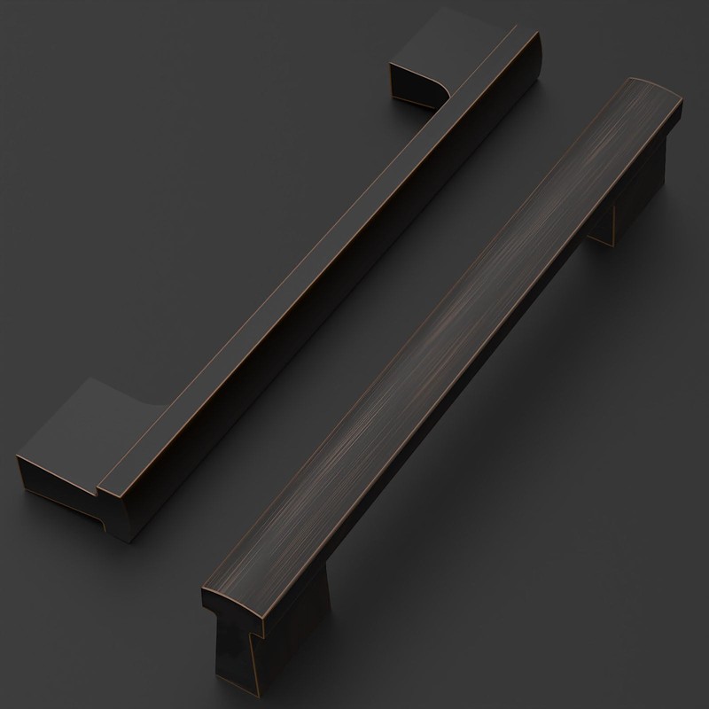 Amerdeco 10 Pack Oil Rubbed Bronze Cabinet Pulls 5 Inch(128MM)