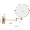 GURUN 8-Inch Double-Sided Wall Mount Makeup Mirror Antique Bronze with