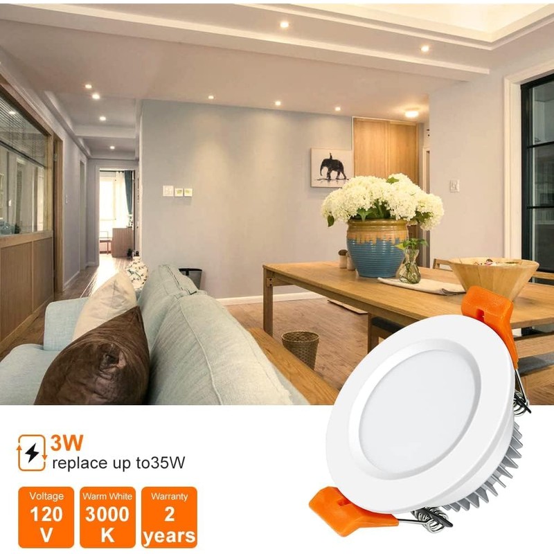 inShareplus 6 Pack 2 Inch LED Recessed Lighting, Downlight Dimmable