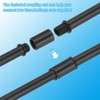 PATIKIL Straight Pipe Lamp Stems Rod Kit, 4Set M10 Carbon