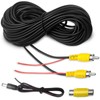 WEUASTE Premium Backup Camera RCA Cables, Car Reverse Camera Cable
