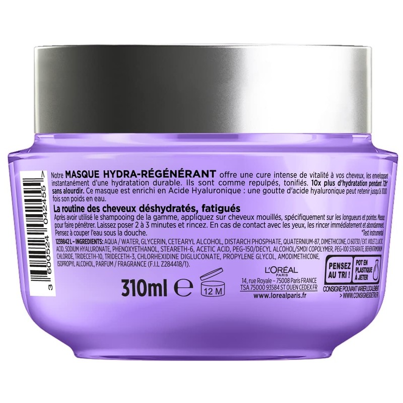 L'Oréal Paris Elsève Hyaluron Repulp Hydra-Regenerating Mask for Dehydrated Hair