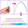 Amazleer 2 Pack Flexible Plastic Rulers 30cm/15cm, Unbreakable Bendable Shatterproof