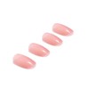Handcess Oval False Nails Bling Glitter Pink Press on Nails