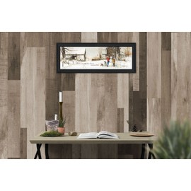 Trendy Decor4U Snowmen from Heaven By John Rossini Printed Wall Art, 9 Inch x 21 Inch