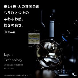 Towel Laboratories Speed Dry 3D #009 Face Towels, Warm Gray, Set of 5, Jointly Planned by Toray, Water Absorption, Quick Drying, Durable, Wash-Resistant, Fluff Free, Energy Saving, Sustainable (5