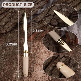 AUEAR, Gold Letter Opener Metal Mail Slitters Envelope Openers Tool for Office Home