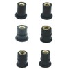 10 x M4/M5/M6 Motorcycle Windscreen Nuts, Rubber Nuts, Motorcycle Windscreen