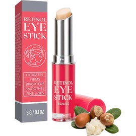 Barra de crema antiedad para el contorno de los ojos con retinol, Barra de crema para el contorno de los ojos con retinol y retinal contra las arrugas, las ojeras y las bolsas; iluminadora, 3 g