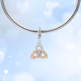 dazlily Infinity Symbol Charm 925 Sterling Silver Charm for Bracelets Necklaces Mother's Day Gift