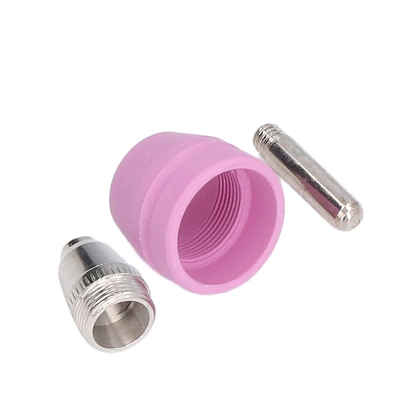 21Pcs/Set Plasma Cutter Torch Consumables Electrode Nozzle Cups Kit for