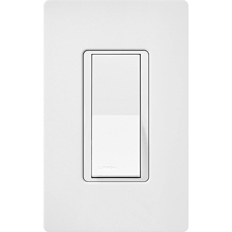 Lutron Claro On/Off Switch, 15-Amp, Single-Pole, SC-1PS-SW, Snow
