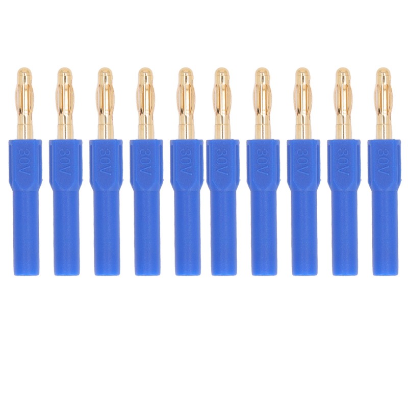 10Pcs Banana Plug 4.0mm Male to 2mm Female Connector 30V
