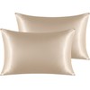 NTBAY 2 Pack Satin Queen Pillowcases for Hair and Skin,