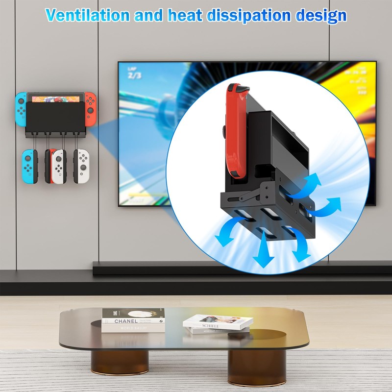 Riuog Wall Mount bracket for Switch ，Metal Wall Mount Bracket