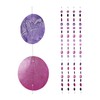 Relaxdays Capiz Garland, Set of 4 for Windows, Balcony, Door