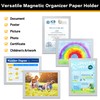 VAIIGO A4 Magnetic Sign Holder for Fridge, 10Pack Magnetic Display