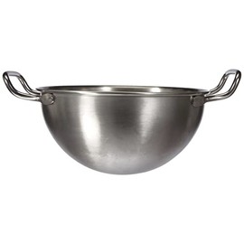 Pentole Agnelli Stainless Steel Bastardella Hemispherical Mixing Bowl With 2 Handle, Diameter 22 Cm.
