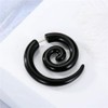 Q-XIAOKEAI 8 Pairs 16G Spiral Fake Gauges Acrylic Ear Tapers