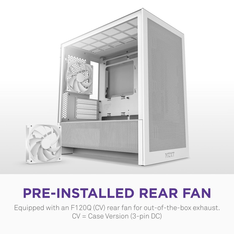 NZXT H3 Flow – Micro-ATX PC Case – Optimized Airflow
