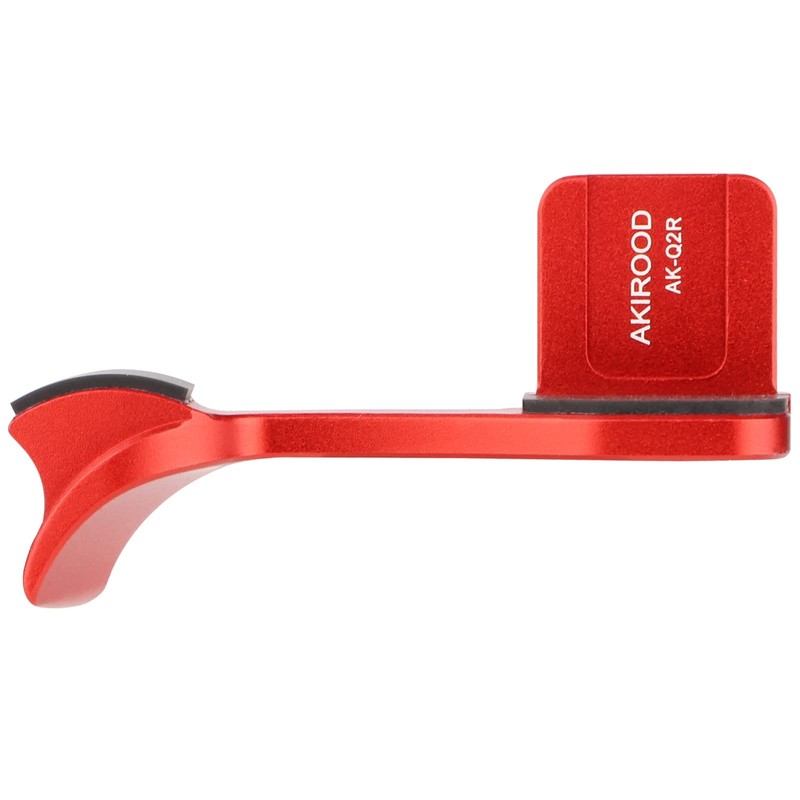 AKIROOD Red Metal Thumb Grip for Leica Q2 Digital Camera