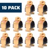 Pearwow 10 Pack Rubber Cushion Strut Clamp, Zinc-Plated for Mounting