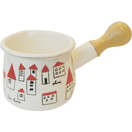Akaiyaneno Plune Hollow Milk Pan, Size: Body: Approx. W 7.7 x D 4.1 x H 3.5 inches (19.5 x 10.3 x 8.8 cm), Depth: 3.5 inches (8.8 cm) / Package: Approx. W 7.7 x D 4.3 x H 3.5 inches (19.5 x 111 x H1 x H 1 x H 10 x H 10 x H