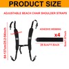 Lyreh Adjustable Beach Chair Backpack Straps Replacement Shoulder Straps for