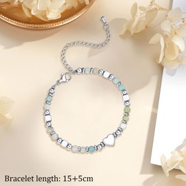 Toplstud 10th Birthday Gift for Girls - Stainless Steel Bracelets for Girls - Birthday Jewellery Gift for Daughter Granddaughter Sisters Niece - Bracelets for Teenage Girl